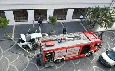 Samsun’da otomobil yangını
