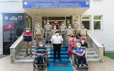 Jandarmadan engellilere büyük destek
