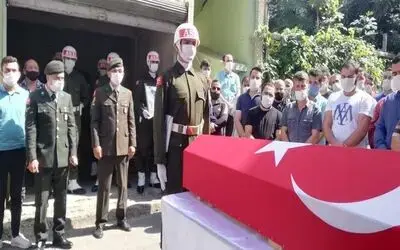 Kazada hayatını kaybeden uzman çavuş toprağa verildi
