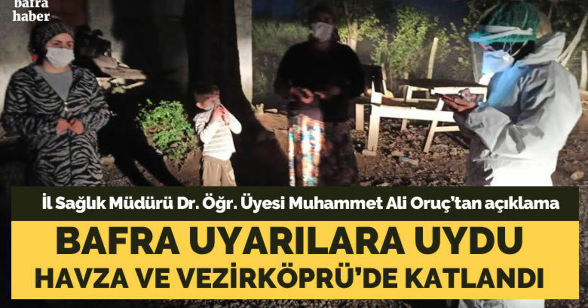 Samsun’un Vezirköprü ve Havza ilçelerinde vaka sayıları ikiye katladı