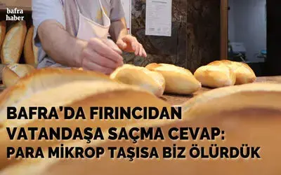 Eldivensiz Ekmek Verip Para Alan Fırıncıdan Saçma Cevap