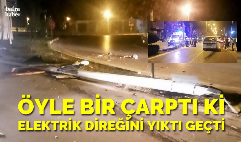 Direksiyon Hâkimiyetini Kaybeden SürücüDireğe Çarparak Durabildi: 3 Yaralı - Samsun’un Bafra ilçesinde meydana gelen trafik kazasında otomobil sürücüsünün direksiyon hakimiyetini kaybederek direğe çarpması sonucu 3 kişi yaralandı.