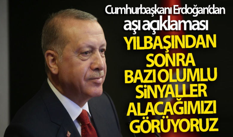 Cumhurbaşkanı Erdoğan: '(Aşı çalışmaları) Yılbaşındansonra bazı olumlu sinyaller alacağımızı görüyoruz' - Cumhurbaşkanı Recep Tayyip Erdoğan İstanbul'da Cuma namazının ardından açıklamalarda bulundu.BUGÜN NELER OLDU?