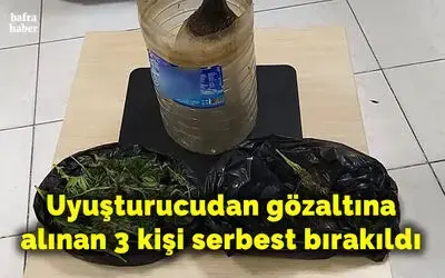 Uyuşturucu kullanmaktan 3 kişi gözaltına alındı