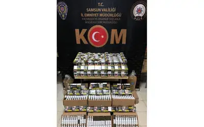 Samsun’da tütün evine kaçak tütün operasyonu: 3 gözaltı
