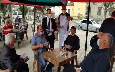 Anonslu maske uyarısı
