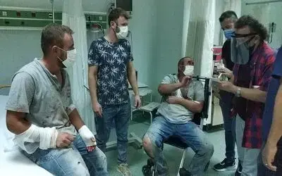 Mezarcılar önce mezarlıkta sonra hastanede birbirine girdi: 6 yaralı
