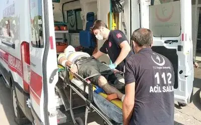 Motosiklet sürücüsü kazada yaralandı
