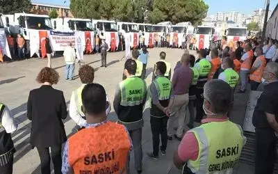 SASKİ’ye 18 yeni araç alındı
