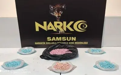 Samsun’da 3 bin 328 uyuşturucu hap ele geçirildi
