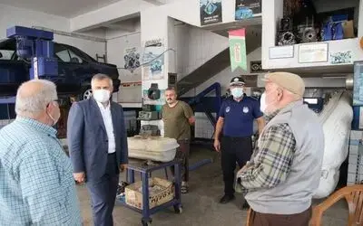 Bafra’da eş zamanlı korona denetimi