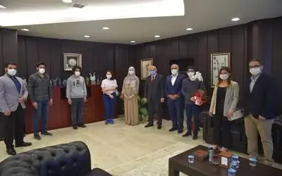 Uluslararası öğrencilerden Rektör Ünal’a teşekkür
