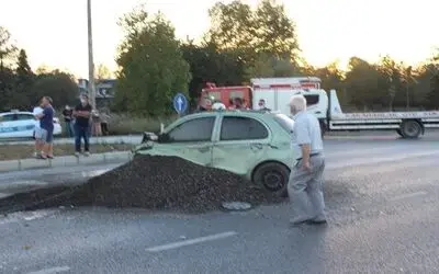 Çarşamba’da trafik kazası: 1 yaralı

