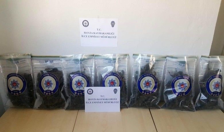 Samsun’da şafak baskınında 1 kilo920 gram esrar ele geçirildi