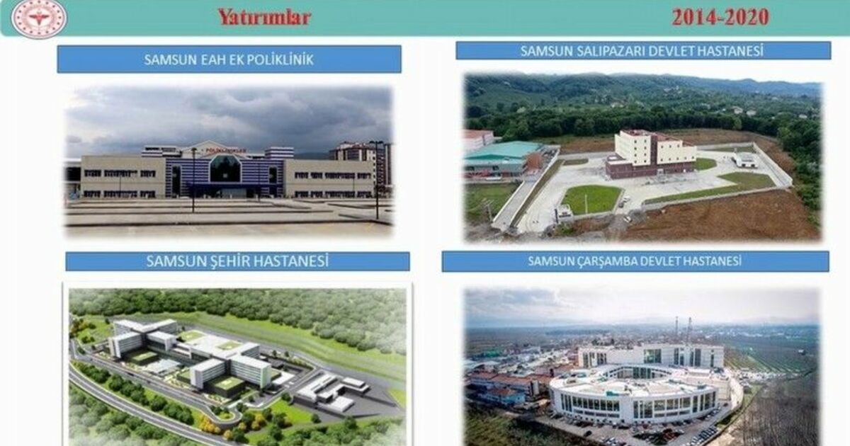Samsun’a 454,5 milyon TL’lik sağlık yatırımı
