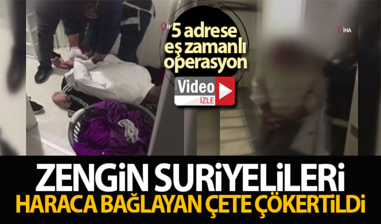 Zengin Suriyelileri haracabağlayan çete çökertildi - Başkent'te zengin Suriyelileri haraca bağlayan çete, Ankara polisinin düzenlediği operasyonla çökertildi.BUGÜN NELER OLDU?