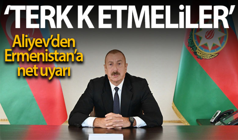 Aliyev: 'Ermenistan yönetimini kalan topraklarıkendi isteğiyle terk etmesi konusunda uyarıyorum' - Azerbaycan Cumhurbaşkanı İlham Aliyev, "Ermenistan'ın faşist yönetimini, kalan toprakları kendi isteğiyle terk etmesi konusunda uyarıyorum" dedi.BUGÜN NELER OLDU?