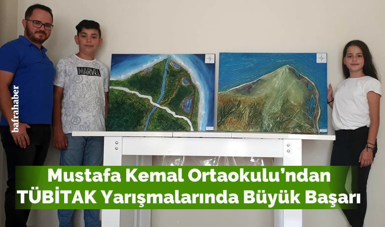 Mustafa Kemal Ortaokulu’ndanTübitak Yarışmalarında Büyük Başarı - TÜBİTAK Ortaokul Öğrencileri Araştırma Projeleri
yarışmasında Mustafa Kemal Ortaokulu coğrafya alanında Bölge 3.sü oldu.