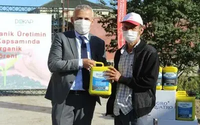 Çarşamba’da organik gübre dağıtımı
