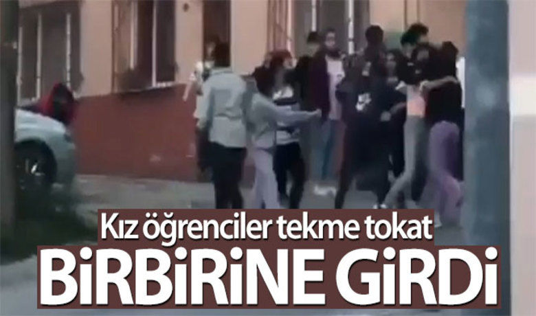 Genç kızların tekme tokat kavgası kamerada - Bursa'da lise öğrencisi oldukları tahmin edilen iki grup kızın sokak ortasında tekme tokat kavgası kameraya yansıdı.BUGÜN NELER OLDU?