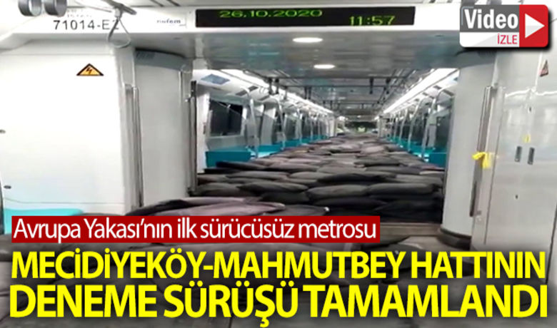 Mecidiyeköy-Mahmutbey Metro Hattınındeneme sürüşü tamamlandı - Avrupa Yakası’nın ilk sürücüsüz metrosu olan Mecidiyeköy-Mahmutbey Metro Hattının tamamlanan deneme sürüşünün görüntüsü ortaya çıktı.BUGÜN NELER OLDU?