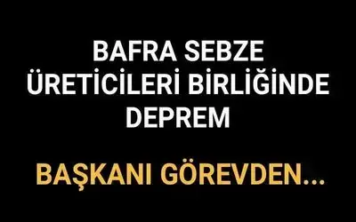 Bafra Sebze Üreticileri Birliğinde Deprem