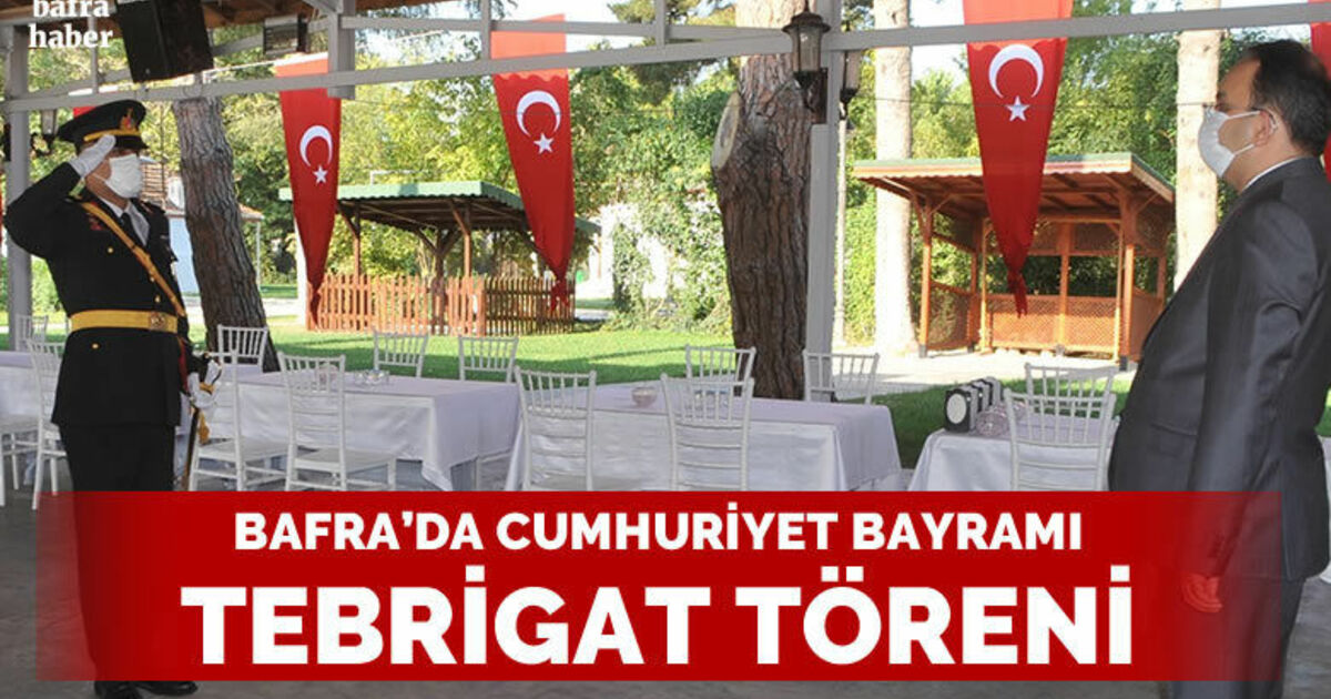 Bafra’da tebrikat töreni