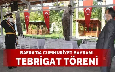 Bafra’da tebrikat töreni
