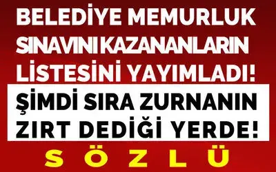 Bafra Belediyesi Memur Alım Sınavını Kazananların Listesini Yayımladı 