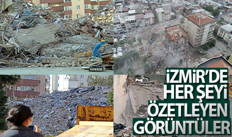 İzmir'de her şeyi özetleyen görüntüler - İzmir'deki 6,6 şiddetindeki deprem sonrası yıkılan 17 binadaki arama kurtarma çalışmaları sona ererken, geriye vatandaşların apartman enkazlarından çıkan eşyaları kaldı. Depremzedeler, enkazları kaldırma ve hasarlı binaların yıkılışlarını ise hüzünlü bir şekilde izledi.BUGÜN NELER OLDU?