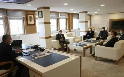 TCDD heyeti Havza Belediye Başkanı Özdemir’i ziyaret etti
