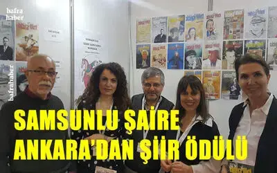 Samsunlu Şaire Ankara’dan Şiir Ödülü