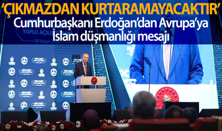Cumhurbaşkanı Erdoğan topluaçılış törenine katıldı - Cumhurbaşkanı Recep Tayyip Erdoğan, Kocaeli’de yapımı tamamlanan projelerin toplu açılışını gerçekleştirdi. Cumhurbaşkanı Erdoğan, “Batı ülkelerini özellikle girdikleri bu çıkmazdan, sarılmaya çalıştıkları İslam düşmanlığı da kurtaramayacaktır” dedi.BUGÜN NELER OLDU?