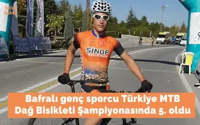 Bafralı Genç Sporcu Türkiye Mtb Dağ Bisikleti Şampiyonasında 5. Oldu 