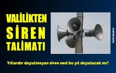 Samsun Valiliğinden Siren Hassasiyeti 