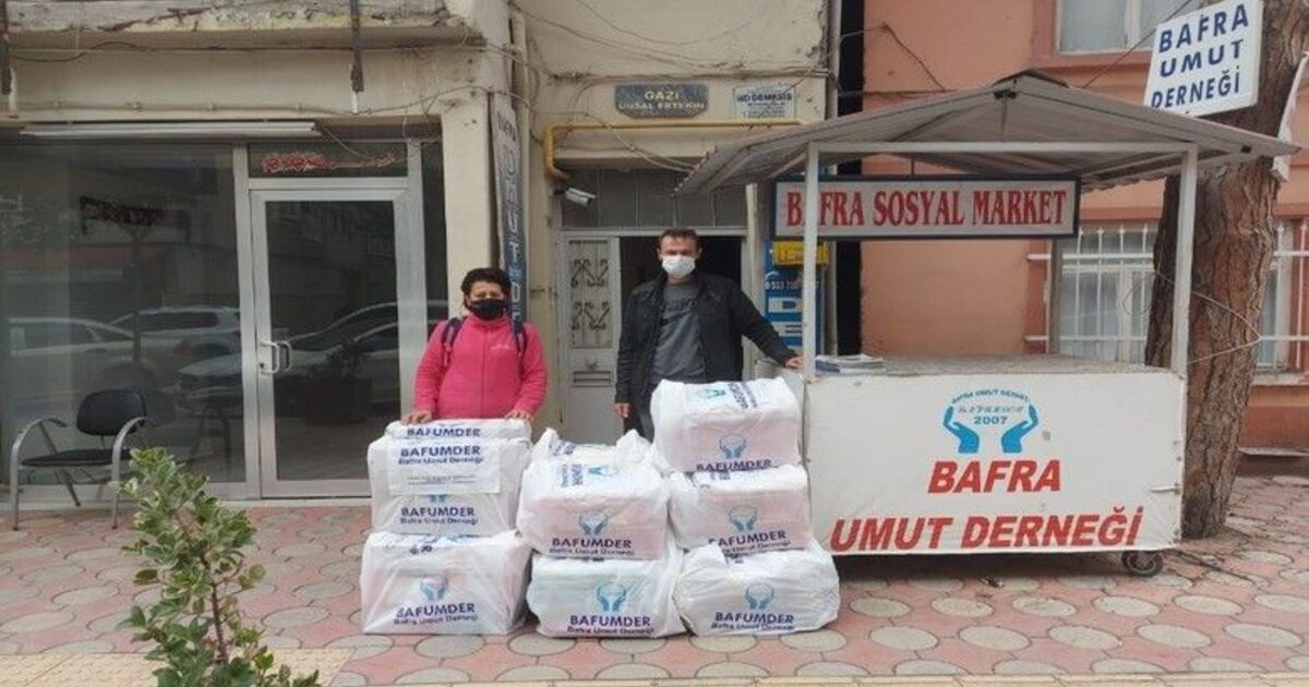 Bafra Umut Derneği’nden İzmir’e destek
