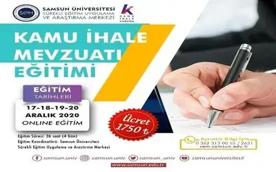 SAMÜ Kamu İhale Kurumu eğitimleri yetkili kuruluşu oldu
