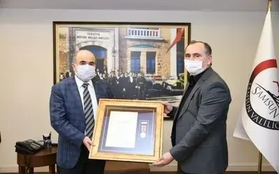Samsun’da şehit babasına devlet övünç madalyası
