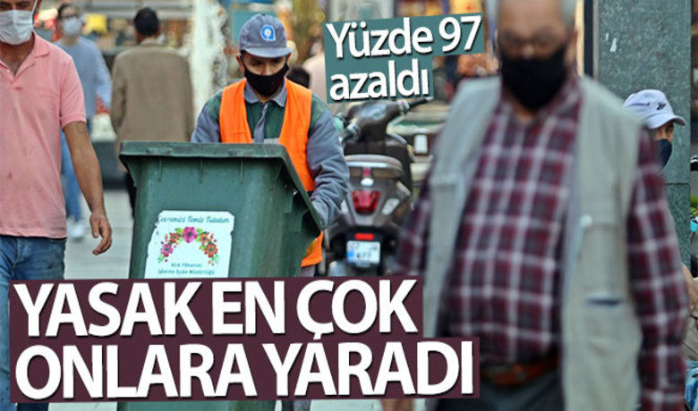 Yasak başladı, temizlik işçileri bayram etti - İçişleri Bakanlığının 81 ile gönderdiği son korona virüs genelgesi sonrası Antalya'nın en işlek yaya caddesindeki çöp kutuların üzerlerinde bulunan sigara tablalarında ve yerlerde izmarit kalmadı. Temizlik işçileri, “İzmaritlerin sayısında yüzde 97 azalma var” dedi.	HABERİN VİDEOSU İÇİN TIKLAYINIZ	Suat Metin - Huriye Ferah Vanlı - Gazi Taş