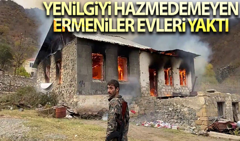 Dağlık Karabağ'da yenilgiyi hazmedemeyenErmeniler Kelbecer'de evleri yaktı - Azerbaycan'ın tarihi zaferi sonrası Ermenistan'ın işgal ettiği Dağlık Karabağ'dan çekilme kararı sonrası Kelbecer'i terk etmeye başlayan Ermeni askerler ve vatandaşlar evleri ateşe verdi.BUGÜN NELER OLDU?