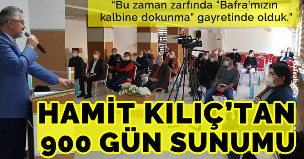 Hamit Kılıç’tan 900 Gün Sunumu