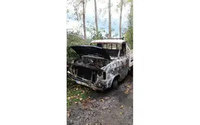 Samsun’da kamyonet yangını
