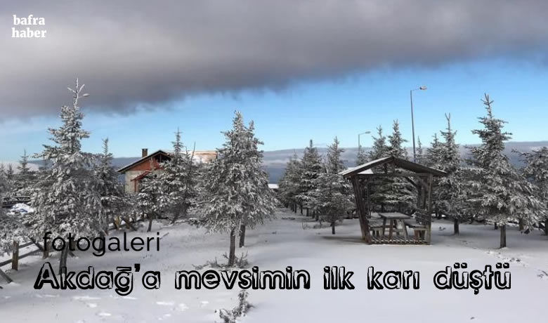Akdağ’a mevsimin ilk karı düştü