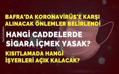 Bafra İle İlgili Kısıtlama Kararları Belirlendi