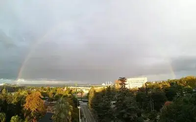 Samsun’da gökkuşağı güzelliği
