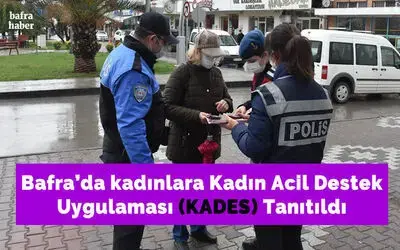Bafra'da  Kadınlara Kadın Acil Destek Uygulaması tanıtıldı