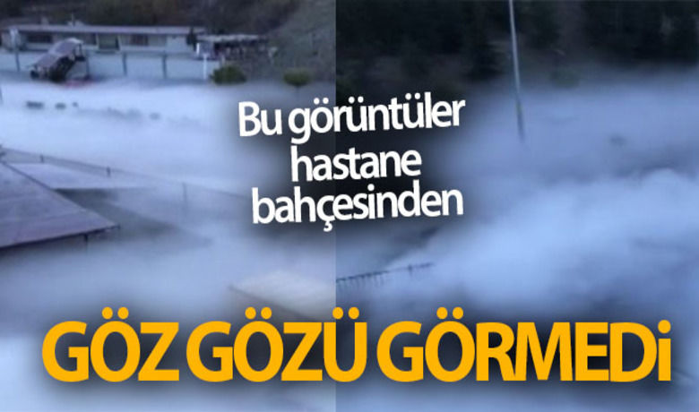 Oksijen kazanındaki sızıntıortaya bu görüntüleri çıkarttı - Tokat Devlet Hastanesi oksijen ünitesinde bakım sırasında kontrolü olarak boşaltılan basınç nedeniyle ortalığı beyaz duman kapladı.BUGÜN NELER OLDU?
