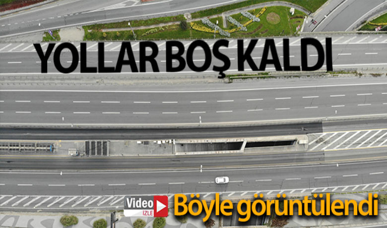 İstanbul'da boş kalan yollar havadan görüntülendi - Sokağa çıkma kısıtlamasının ardından İstanbul’da E-5 Haliç Köprüsü'nde sessizlik hakim oldu. Boş kalan yollar havadan görüntülendi.BUGÜN NELER OLDU?