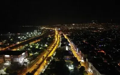 Samsun’da kısıtlama havadan görüntülendi
