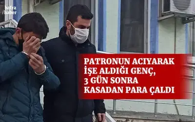 3 gün önce çalışmaya başladığı iş yerinin kasasından para çalan şahıs yakalandı